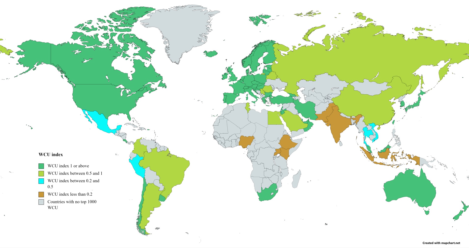 WCU Index Map