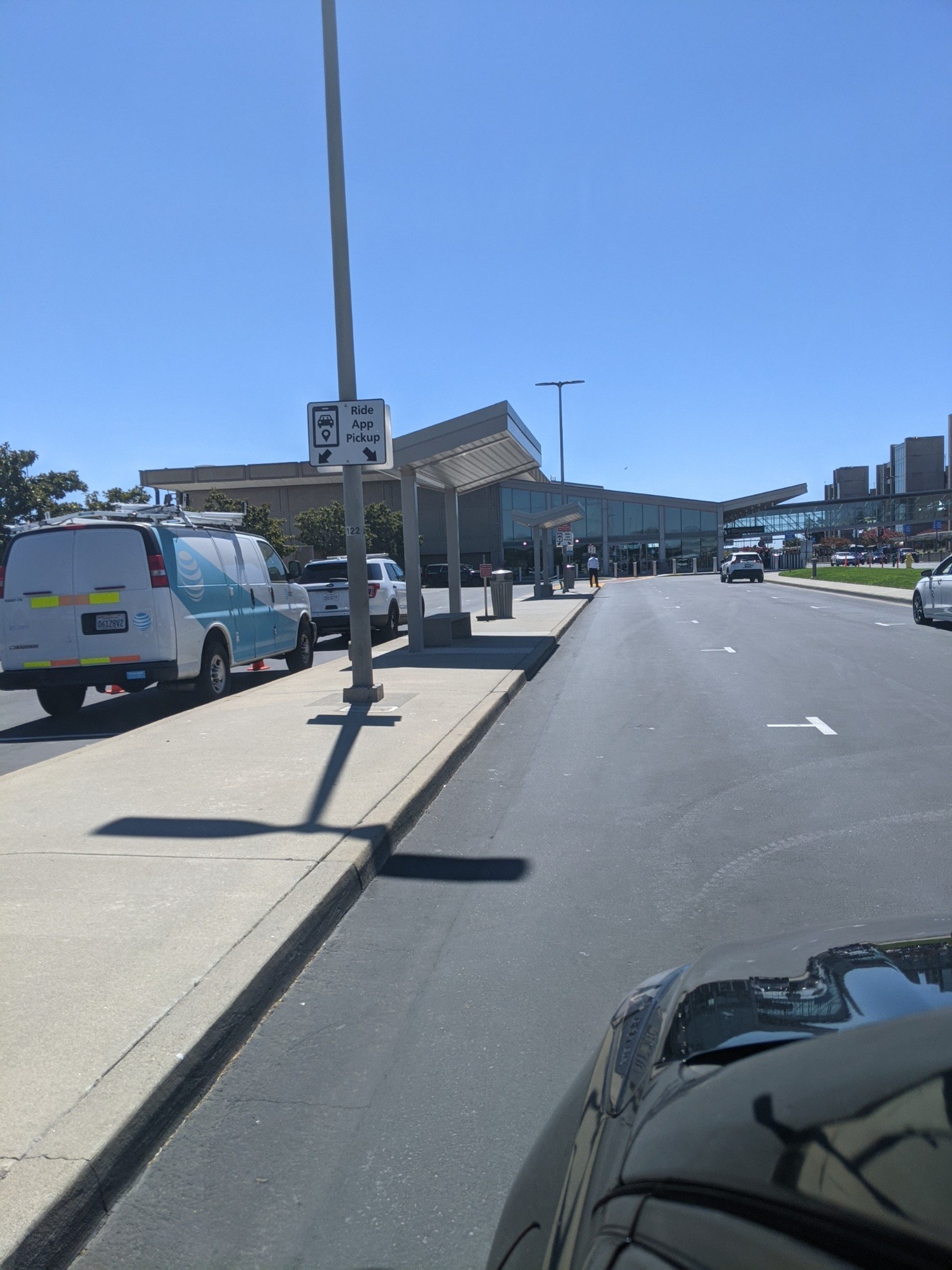 Ride app pickup area